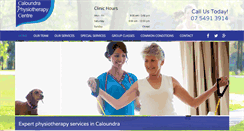 Desktop Screenshot of caloundraphysio.com.au